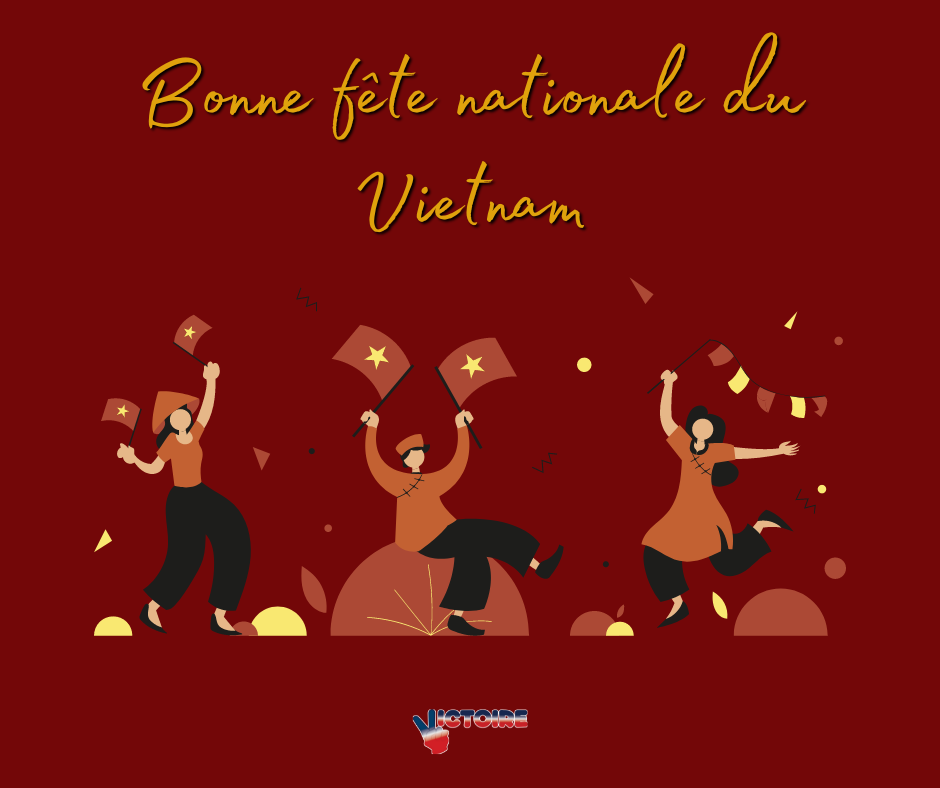 Quốc Khánh Việt Nam - Pháp ngữ Victoire